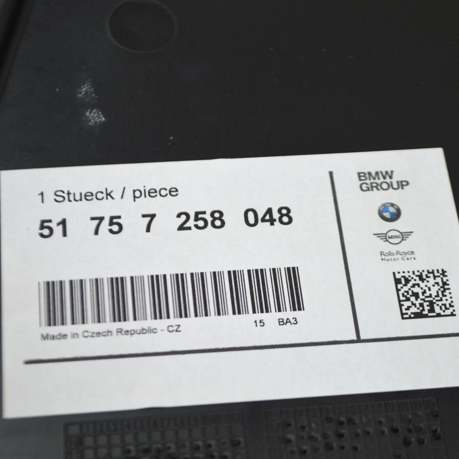 NEW BMW 3 F30 REAR RIGHT UNDERBODY PANELLING 7258048 51757258048 ORIGINAL