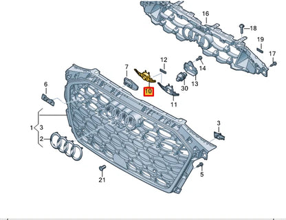 NEW AUDI A3 LIMOUSINE 8Y FRONT BUMPER DUMMY COVER 8Y0853231B ORIGINAL