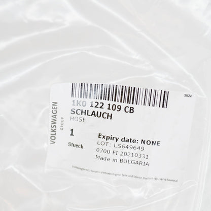 NEW AUDI A3 8P EXPANSION TANK LOWER HOSE 1K0122109CB ORIGINAL