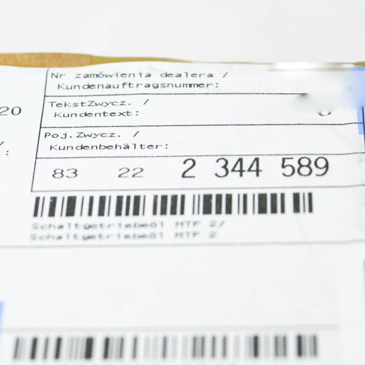 NEW BMW 2 ACTIVE TOURER F45 MANUAL GEAR BOX OIL 83222344589 ORIGINAL