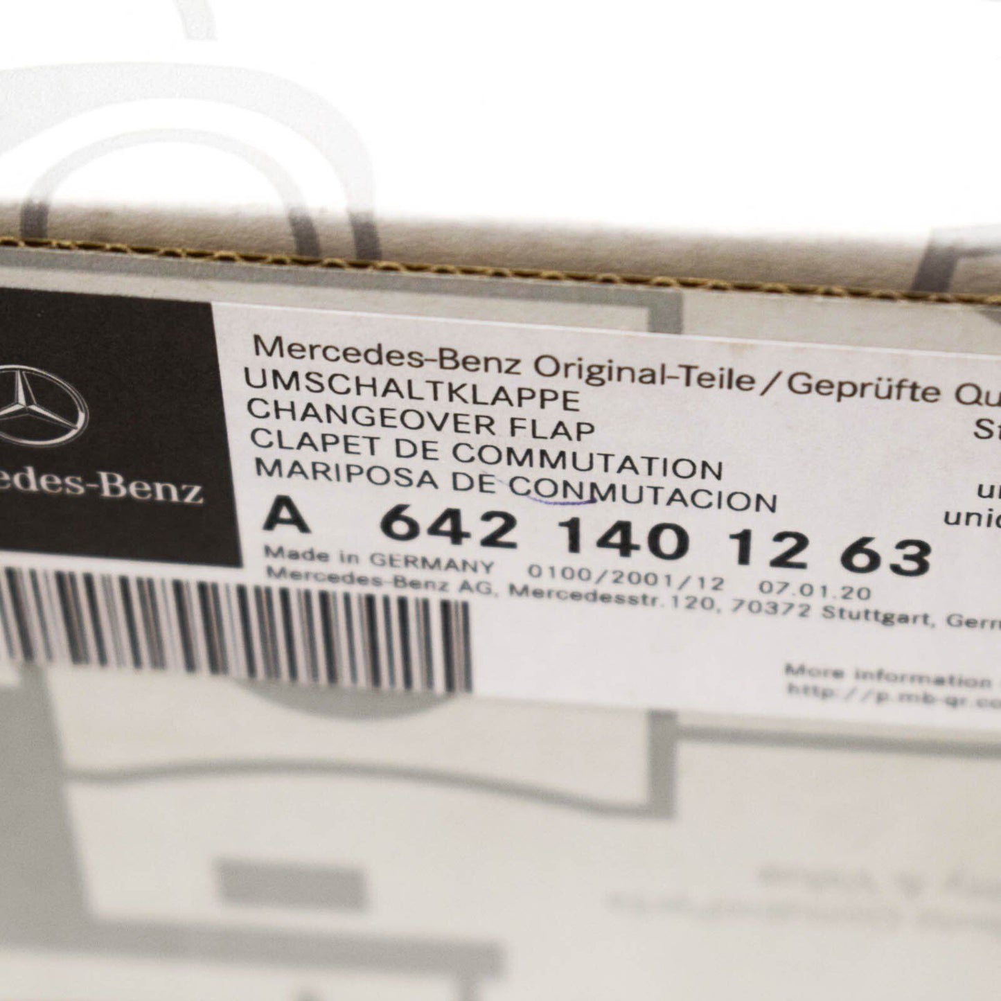 NEW MERCEDES BENZ ML W164 EGR CHANGE OVER FLAP A6421401263 ORIGINAL