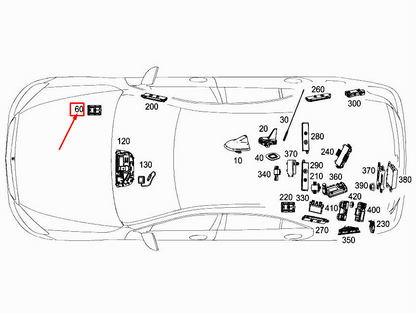 new mercedes-benz s w222 wlan antenna a2229056003 original