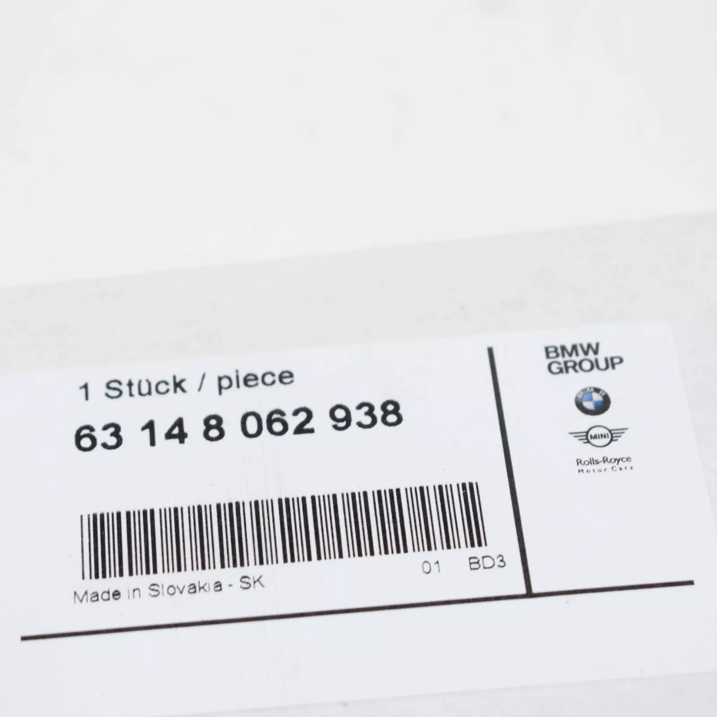 NEW BMW 7 G11 G12 RIGHT ROCKER PANEL MODULE BRACKET 63148062938 ORIGINAL