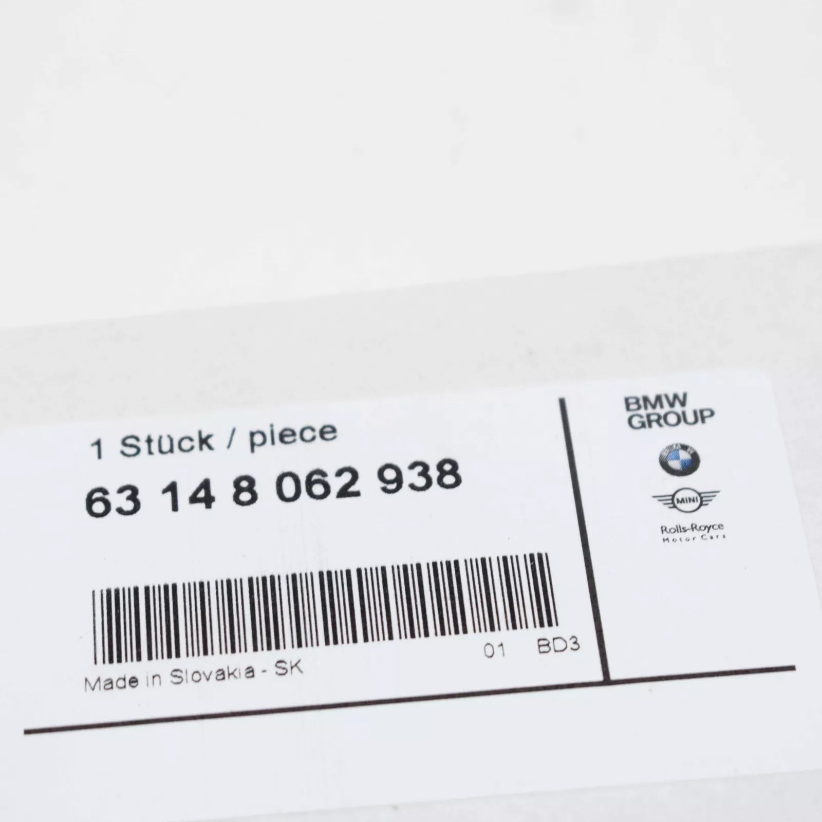 NEW BMW 7 G11 G12 RIGHT ROCKER PANEL MODULE BRACKET 63148062938 ORIGINAL