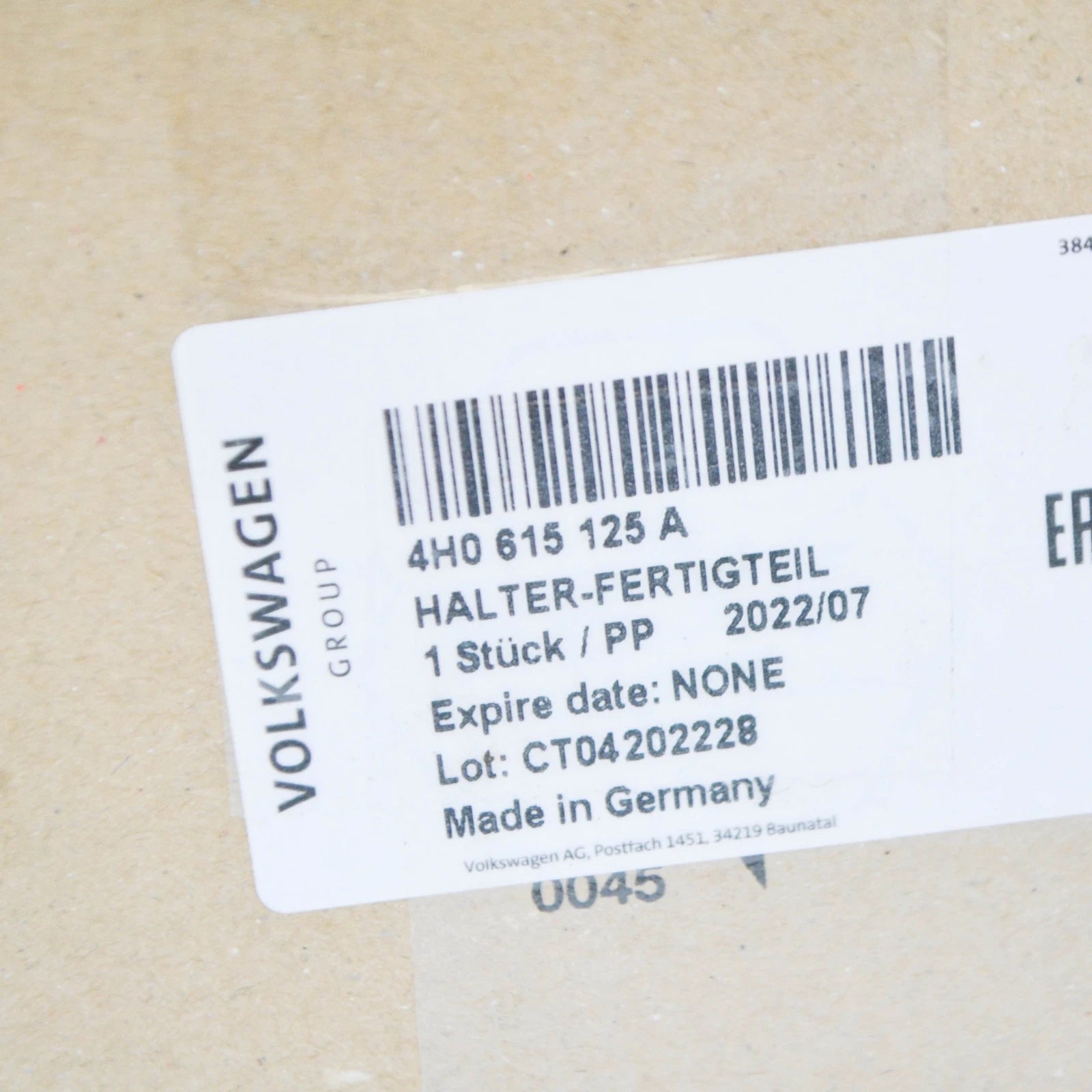 NEW AUDI A8 4H FRONT BRAKE CALIPER CARRIER 4H0615125A