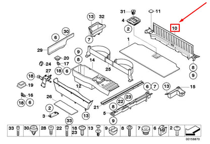 NEW BMW X5 E70 BEIGE INTERIOR LOADING SILL COVER 6967844 51476967844 ORIGINAL