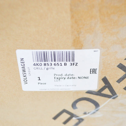 NEW AUDI A6 C8 RADIATOR GRILLE 4K0853651B 3FZ 4K0853651B3FZ ORIGINAL