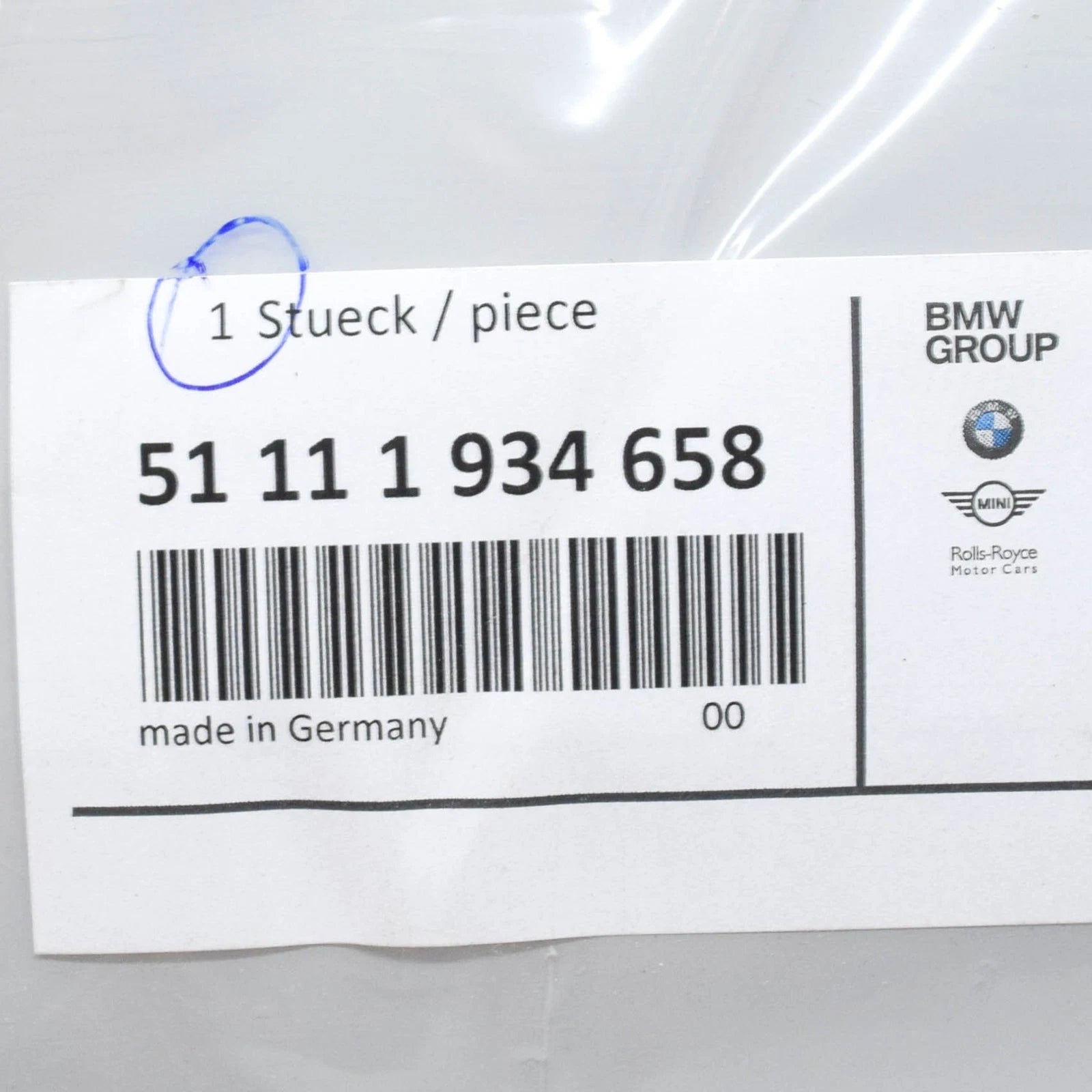 NEW BMW 5 E28 M FRONT BUMPER RIGHT COVERING 51111934658 1934658 ORIGINAL