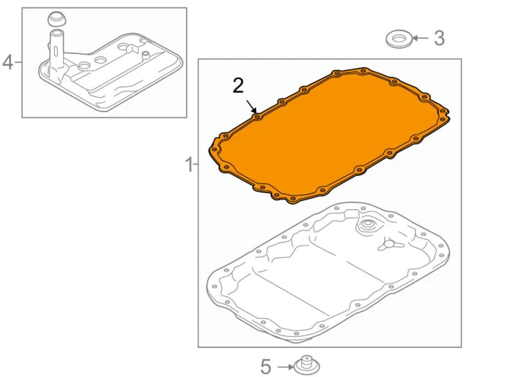 NEW BMW 1 E81 OIL PAN GASKET 24117572618 7572618 ORIGINAL