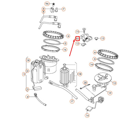 NEW AUDI A4 B8 FUEL PUMP CONTROL UNIT 8K0906093E ORIGINAL
