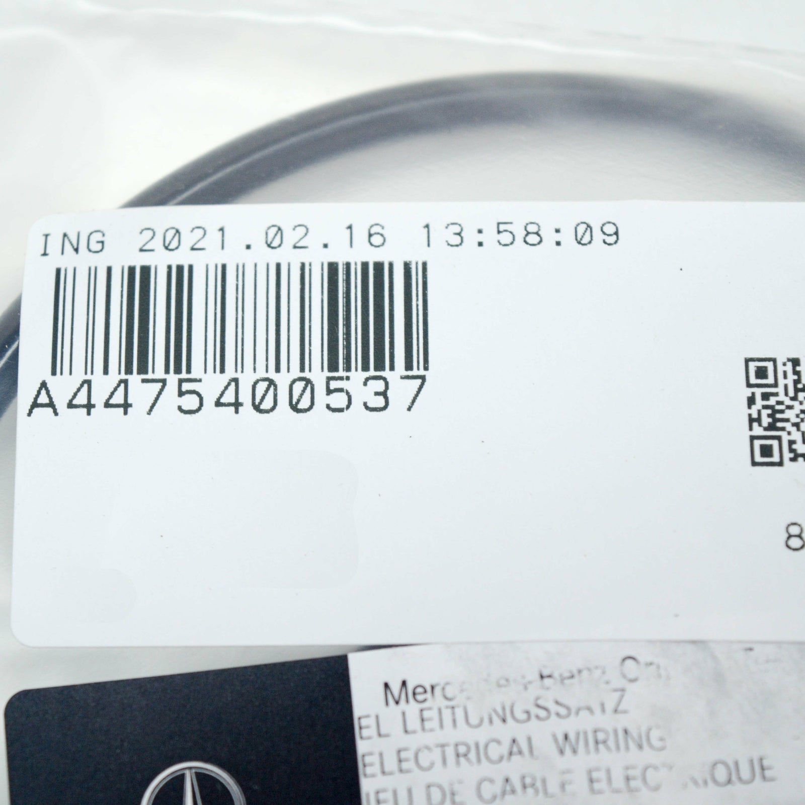 NEW MB VITO W447 FRONT BRAKE WEAR INDICATOR WIRING HARNESS A4475400537 ORIGINAL