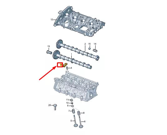 NEW VW GOLF VARIANT CG MK8 ENGINE ROLLER ROCKER ARM 06N109417A