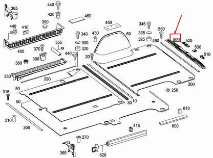NEW MERCEDES-BENZ SPRINTER 906 REAR FLOOR STRIP A90668600749E80 ORIGINAL