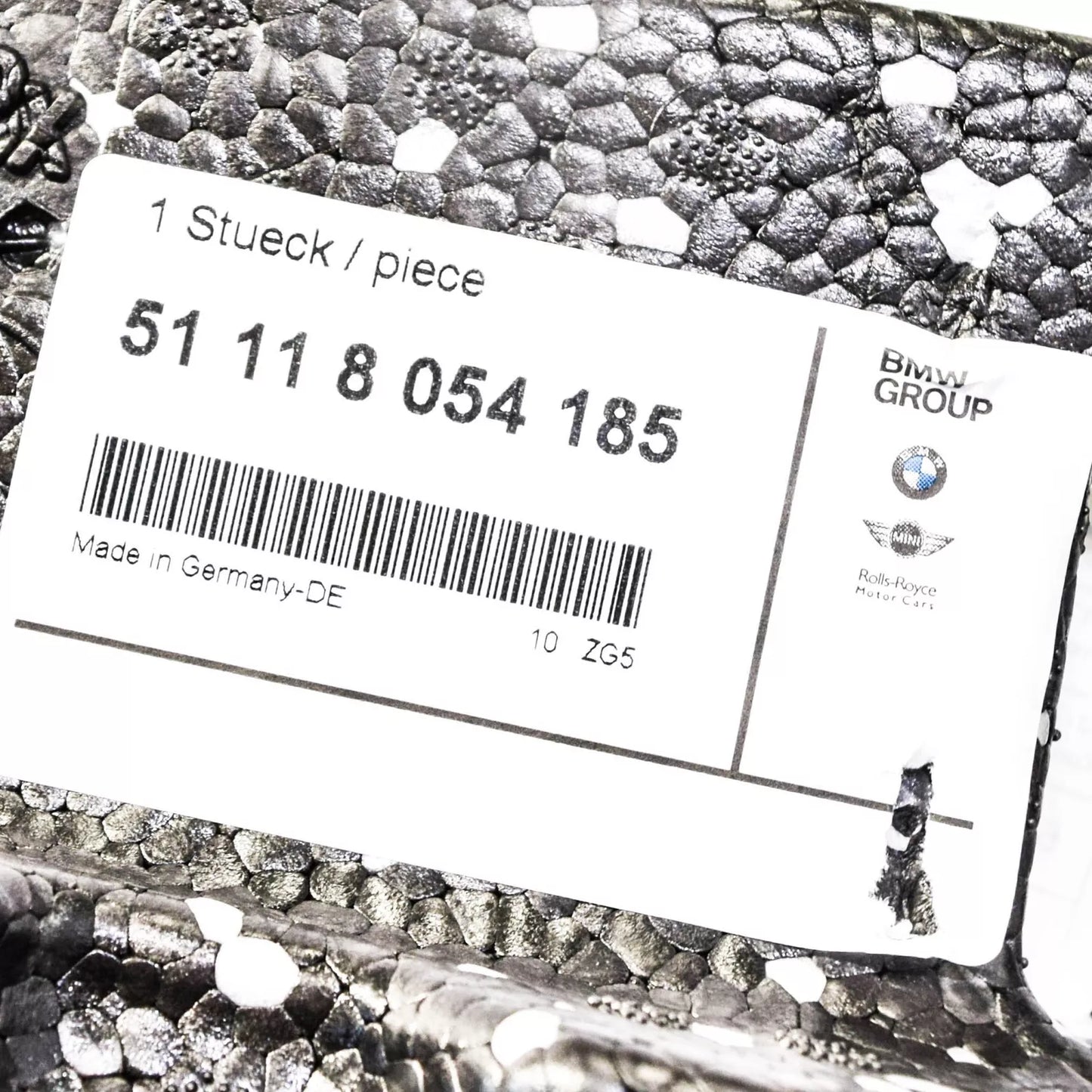 NEW BMW 3 F30 FRONT M SPORT BUMPER FOAM 51118054185 8054185 ORIGINAL