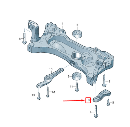 new skoda karoq nu right carrier support 5q0199518e original