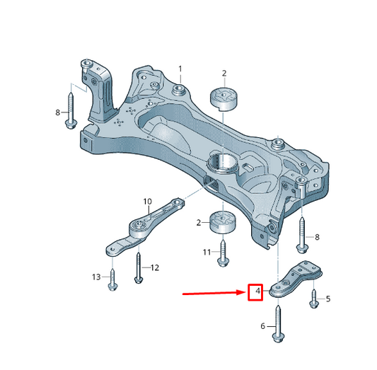 new skoda karoq nu right carrier support 5q0199518e original