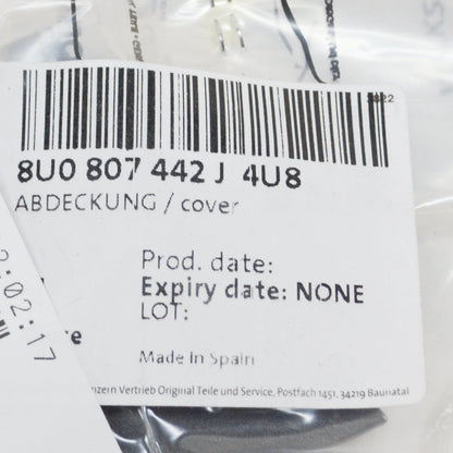 NEW AUDI Q3 8U REAR BUMPER RIGHT TOW EYE COVER 8U0807442J4U8 ORIGINAL