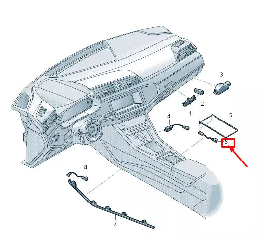NEW AUDI Q3 F3 LED COURTESY LIGHT 83A947355
