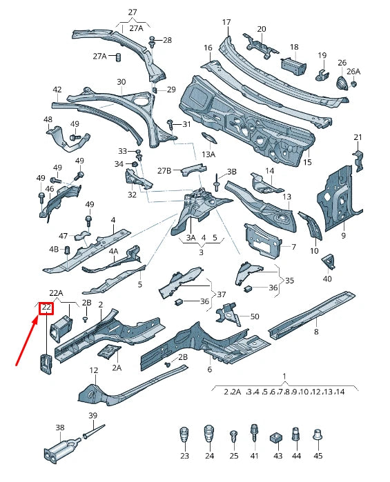 NEW AUDI A6 AVANT C7 FRONT RIGHT SHOCK ABSORBER MOUNTING 4G0805678A ORIGINAL