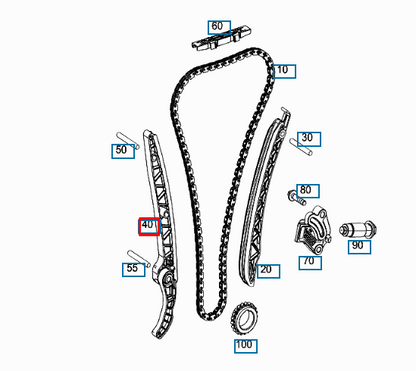 new mercedes benz b w246 engine chain sliding rail a2740501600 original