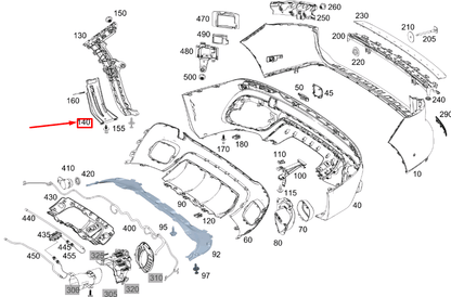 NEW MERCEDES-BENZ GLB X247 REAR BUMPER RIGHT TRIM A2478853203 ORIGINAL