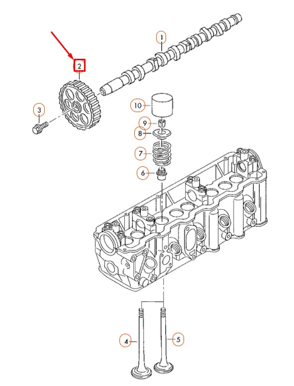 NEW VW CRAFTER 2E MK1 CAMSHAFT TOOTHED BELT PULLEY 076109111 ORIGINAL