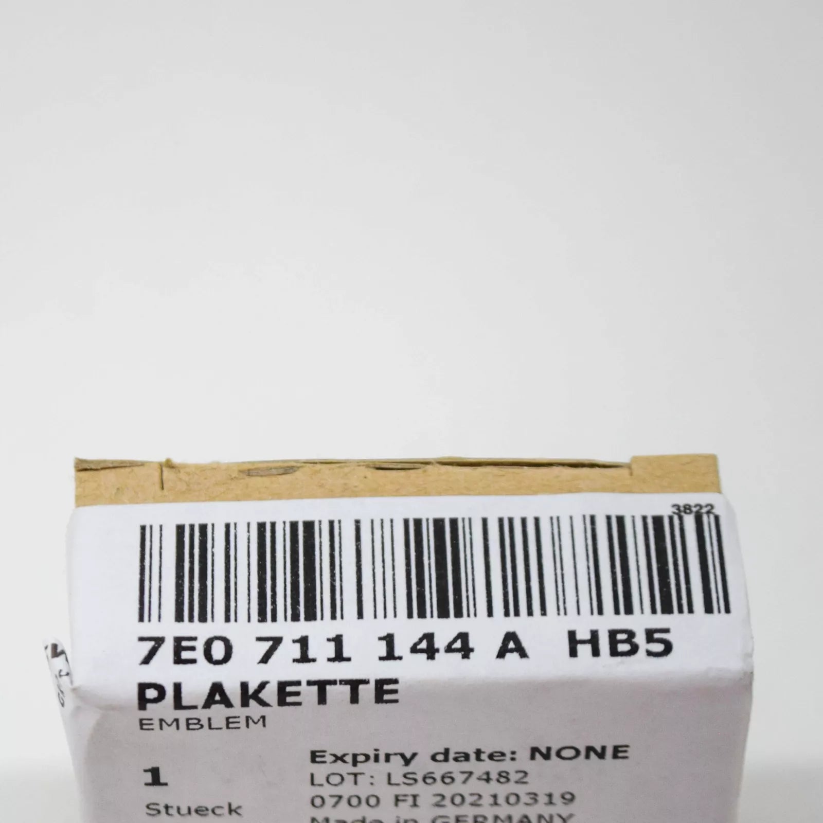 NEW VW TRANSPORTER T5 6 SPEED GEAR SHIFT KNOB BADGE 7E0711144AHB5 ORIGINAL