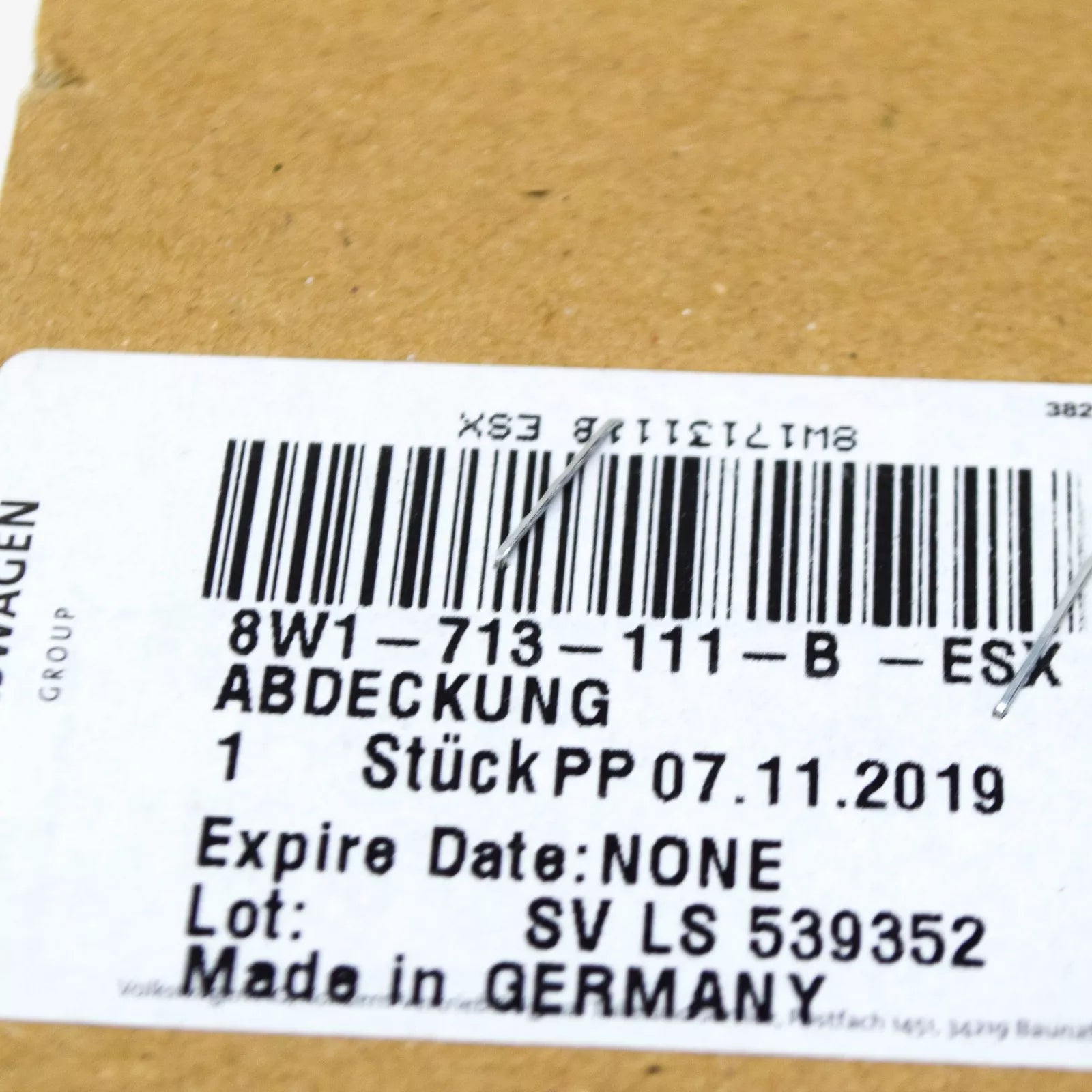 NEW AUDI A5 8W6 AUTO GEAR SHIFT LEVEL COVER TRIM LHD 8W1713111BESX