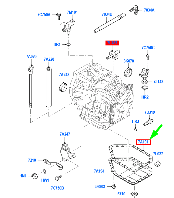 new ford fiesta mk5 be256 transmission oil pan gasket 1256774 original
