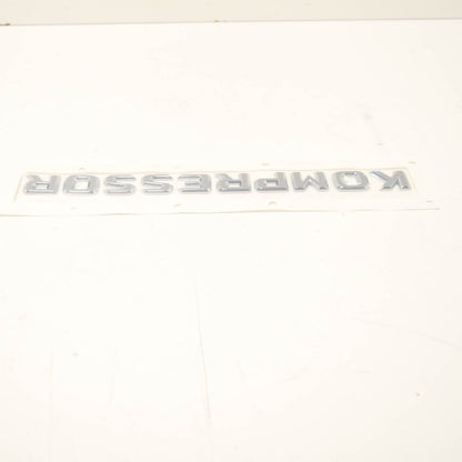 NEW MB SLK R170 TRUNK LID KOMPRESSOR CHROME BADGE A2038173015 ORIGINAL