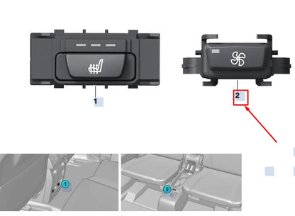 NEW BMW X5 F15 BLOWER SWITCH 61319284262 9284262 ORIGINAL