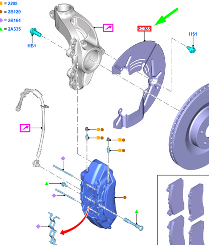new ford focus mk3 c346 front right brake disc protection plate 1937148 original