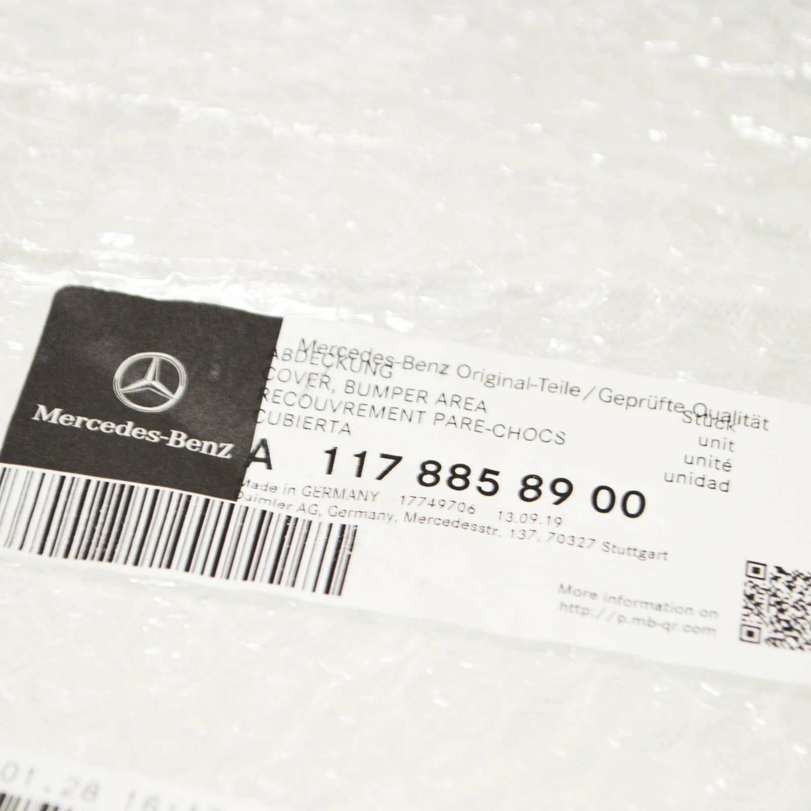 NEW MB CLA X117 FRONT BUMPER LEFT SIDE GRILLE A1178858900 ORIGINAL