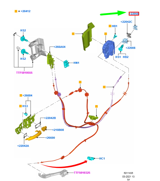 new ford transit custom mk1 sliding side load door striker shim 1792063 original