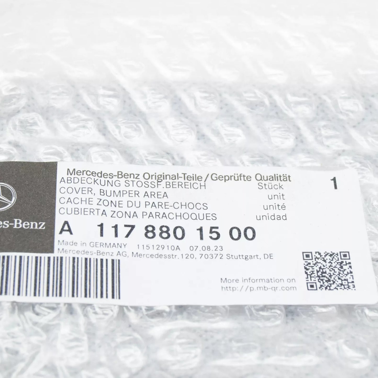 NEW MERCEDES-BENZ CLA COUPE C117 FRONT BUMPER LOWER GRILLE A1178801500 ORIGINAL
