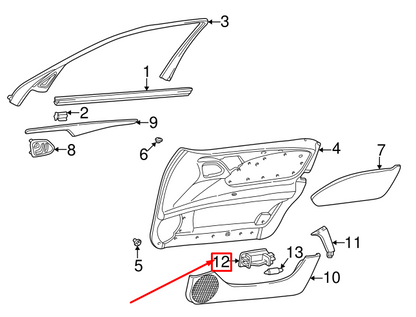 NEW MERCEDES-BENZ C W202 COURTESY INTERIOR LIGHT A1268201301 ORIGINAL
