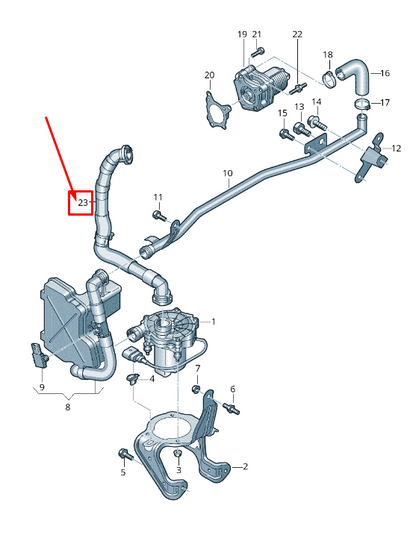 new audi q7 4m other tubes 4m0133889l original