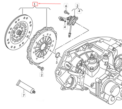 new volkswagen golf 5g mk7 clutch kit 04l141015a original