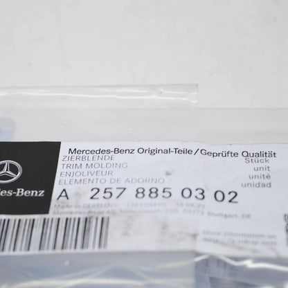 NEW MB CLS C257 FRONT BUMPER LOWER CENTER TRIM MOLDING A2578850302