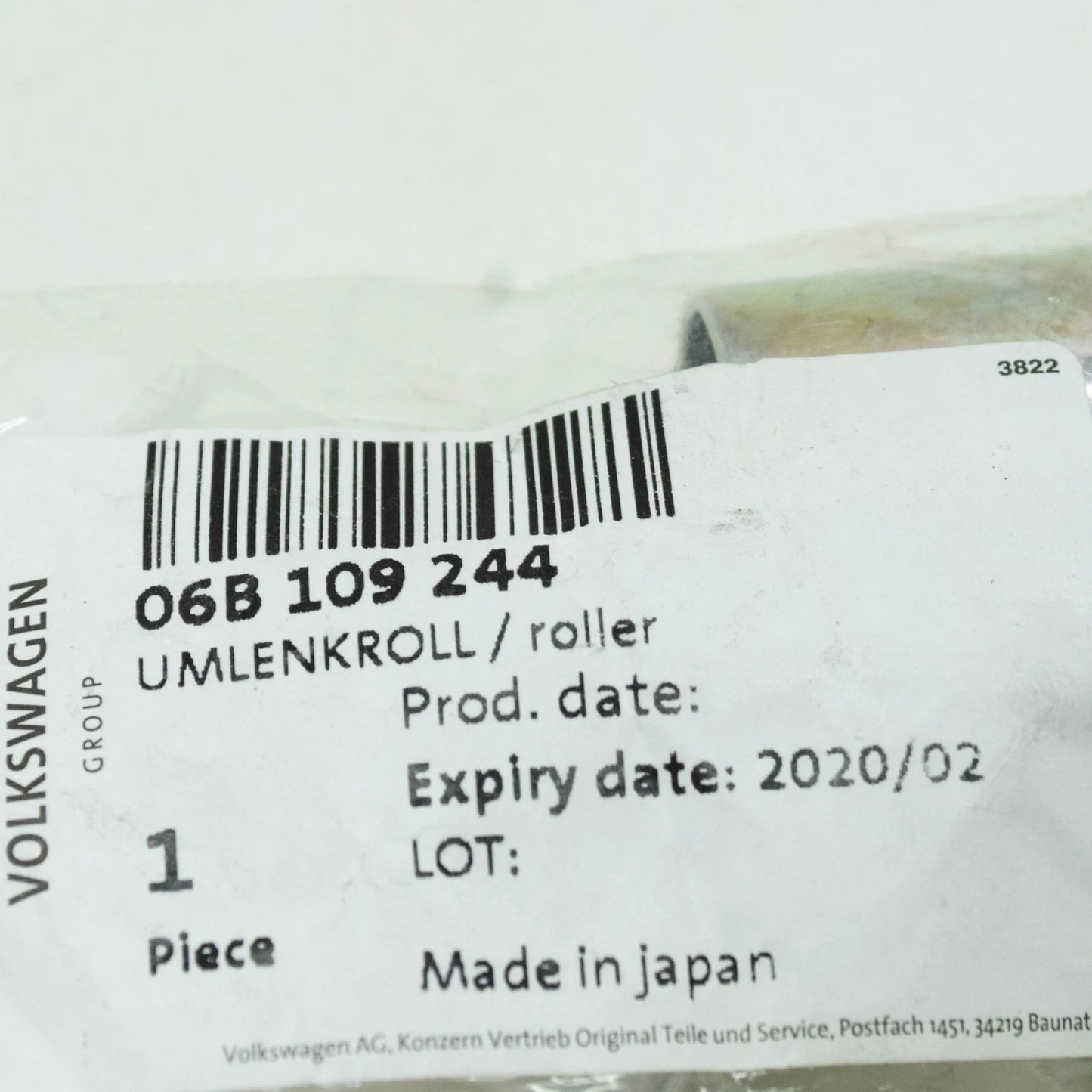 NEW AUDI A1 MK1 TIMING BELT IDLER PULLEY 06B109244 ORIGINAL