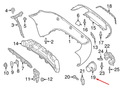 NEW MERCEDES-BENZ SLK R172 REAR RIGHT TAIL PIPE COVER A1724900527 ORIGINAL