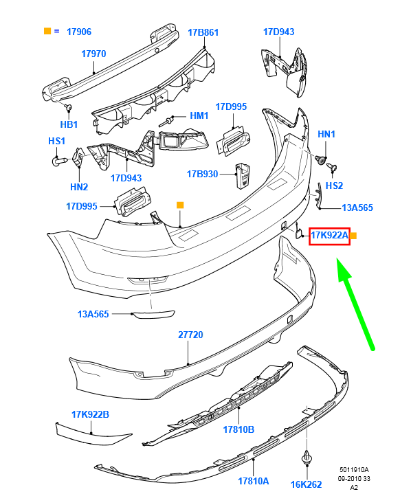 new ford mondeo mk4 rear bumper tow eye cover 1704625 original