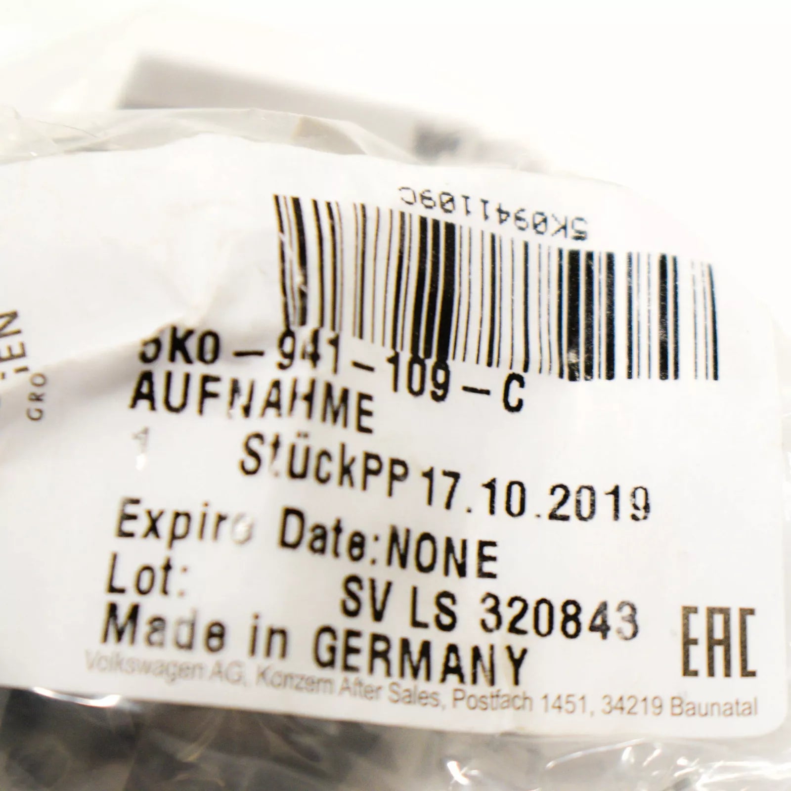 NEW VOLKSWAGEN JETTA A6 HEADLIGHT BULB SOCKET MOUNTING 5K0941109C ORIGINAL