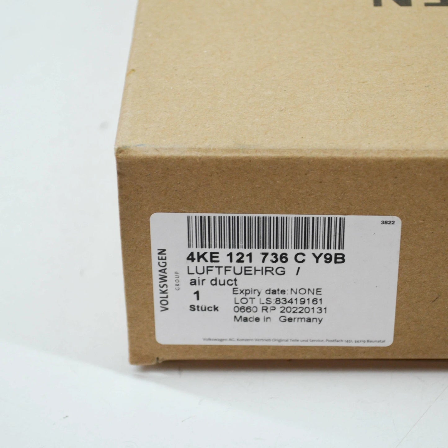 NEW AUDI E-TRON GEN FRONT BUMPER RIGHT AIR GUIDE TRIM 4KE121736CY9B