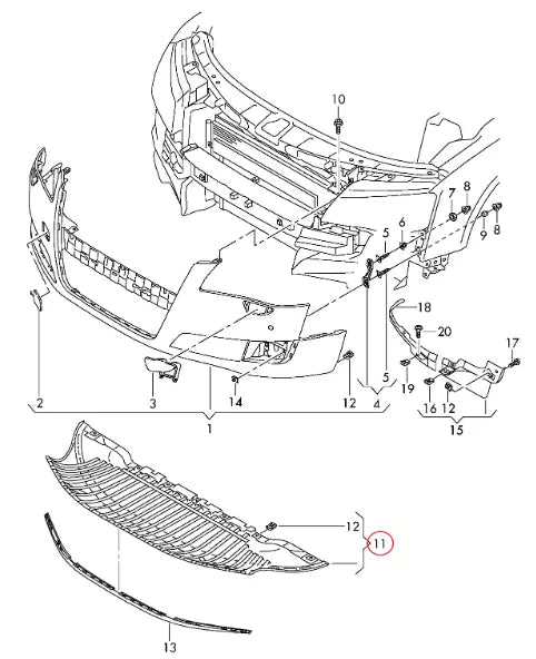 NEW AUDI A8 4H ENGINE UNDER BUMPER COVER TRAY 4H0807611A ORIGINAL