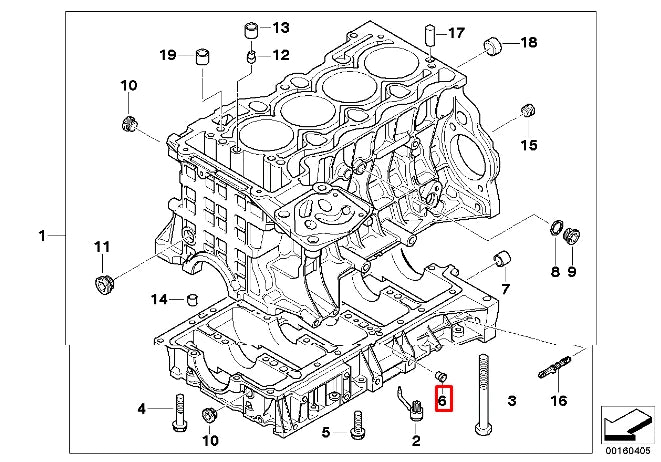 NEW BMW 1 E81 ENGINE BLOCK INJECTION VALVE 11117506546 ORIGINAL