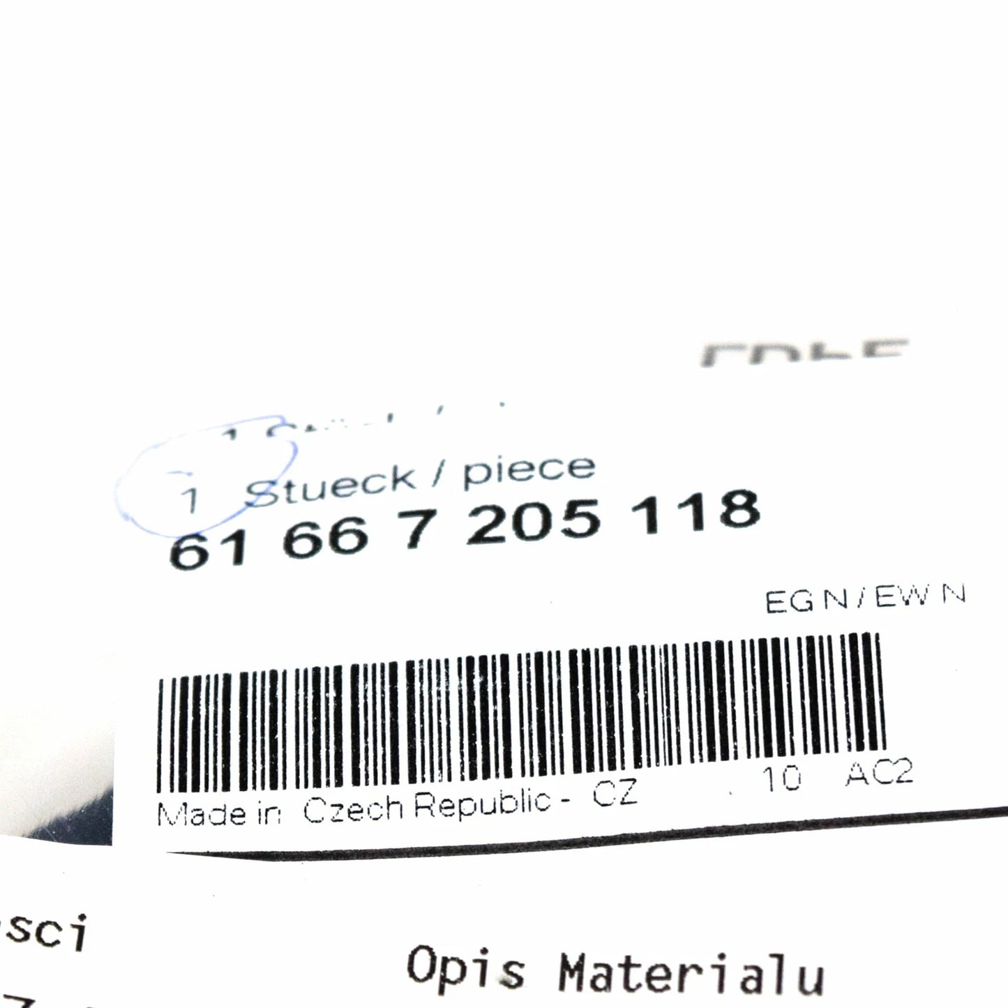 NEW BMW 5 F10 WINDOW WASHING SYSTEM NOZZLE ARRAY 7205118 61667205118 ORIGINAL