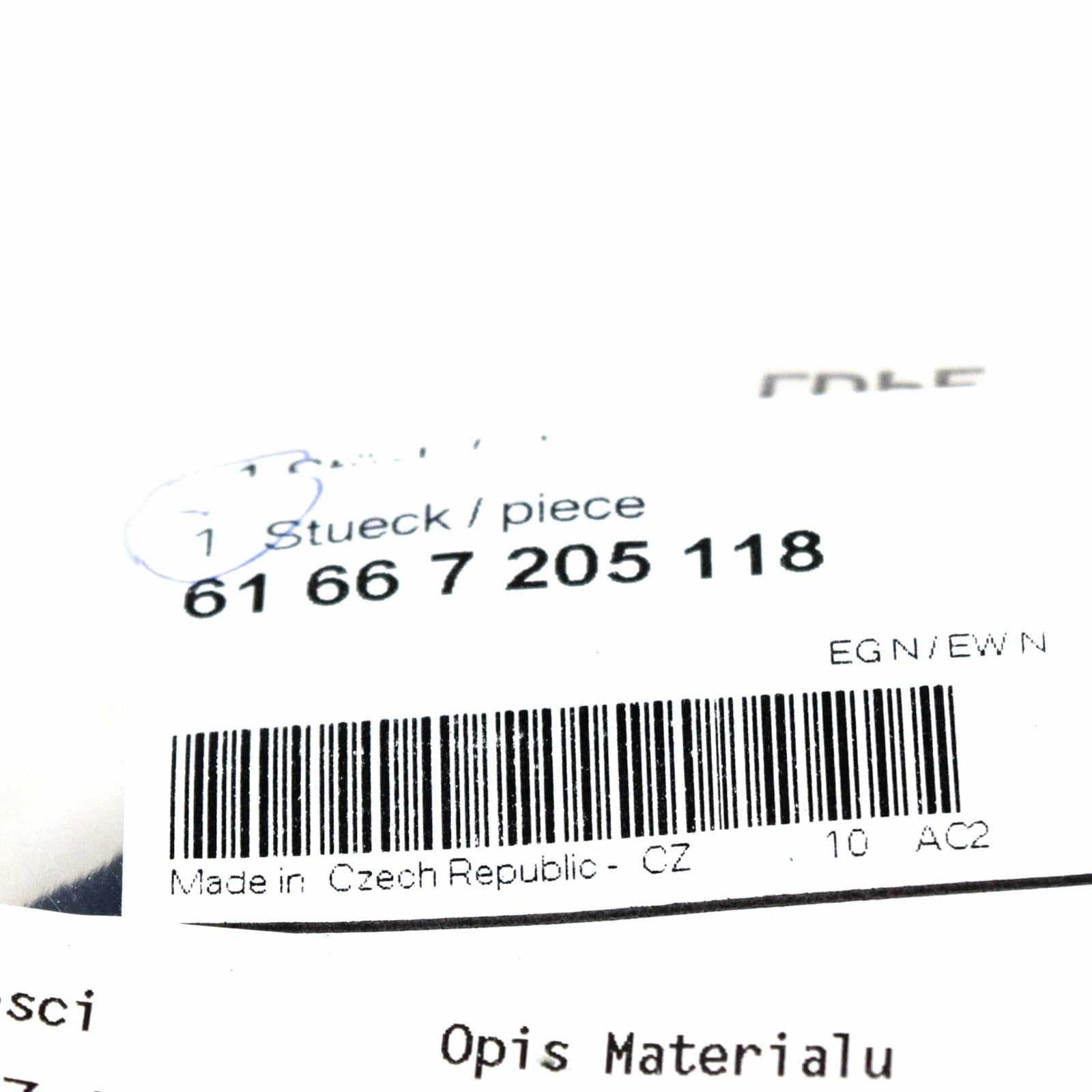 NEW BMW 5 F10 WINDOW WASHING SYSTEM NOZZLE ARRAY 7205118 61667205118 ORIGINAL