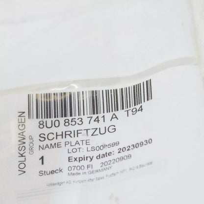 NEW AUDI Q3 8U REAR EMBLEM BADGE 8U0853741AT94