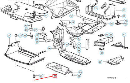 NEW BMW 3 CONVERTIBLE E36 OIL COOLER AIR DUCT 51712253303 2253303 ORIGINAL